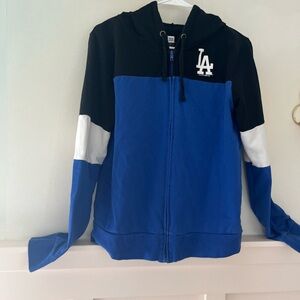 Women’s New Era Black and Blue Dodger LA Hoodie